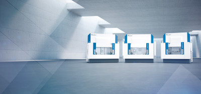 LiCON Bearbeitungszentren mechanische Bearbeitung Einspindler Doppelspindler LiFLEX Signifikante Kapazitätserhöhung Reduzierte Komplexität mit automatisierter Direktbeladung Palettenwechsler Doppelschwenkträger Roboter Fünf-Achs-Maschine