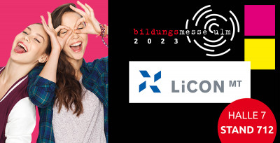 Banner LiCON auf der Bildungmesse Ulm 2023